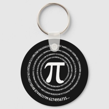 Pi Number Design Keychain
