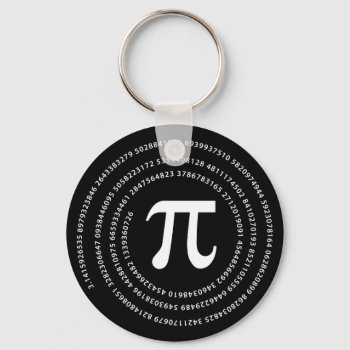 Pi Number Design Keychain by Ars_Brevis at Zazzle