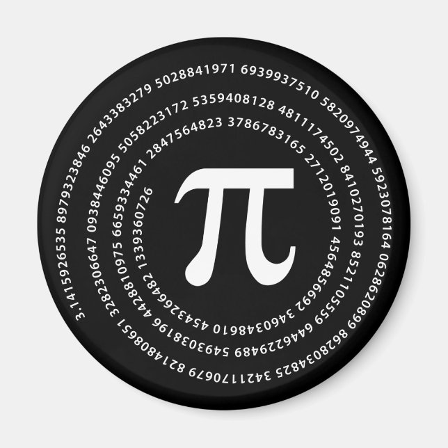 Pi Number Design Magnet (Front)
