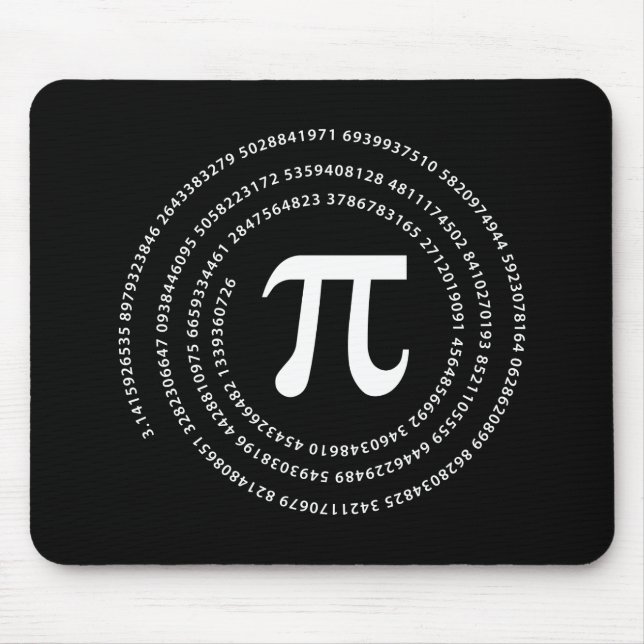 Pi Number Design Mouse Pad (Front)