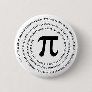 Pi Number Design Pinback Button