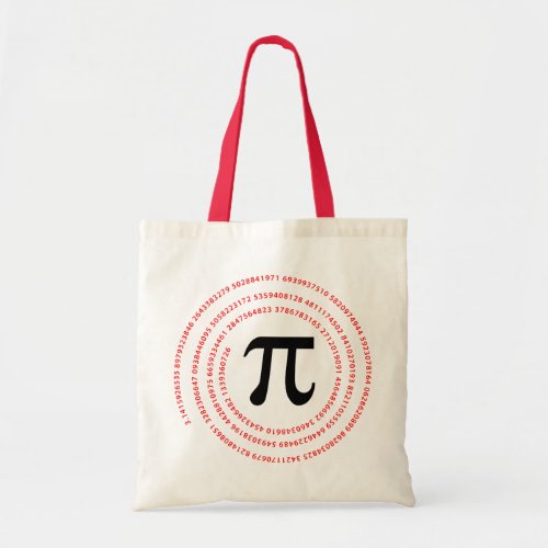 Pi Number Design Tote Bag