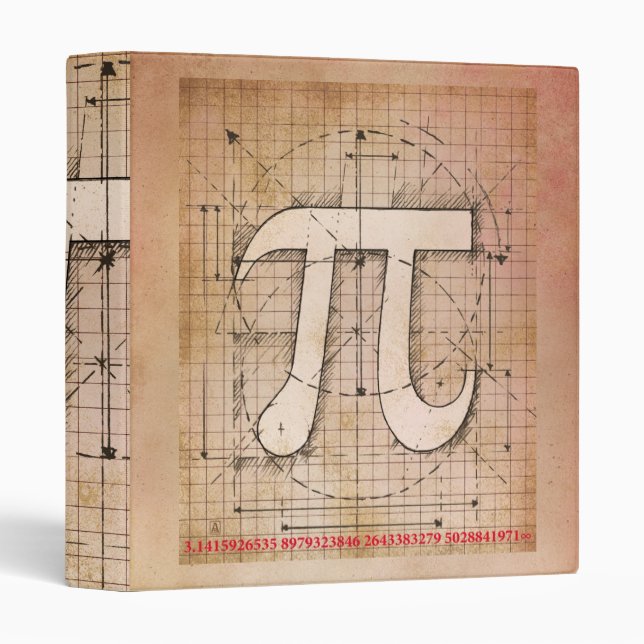 Pi Number Drawing Binder (Front/Spine)