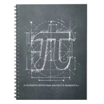 Pi Number Drawing Notebook by Ars_Brevis at Zazzle