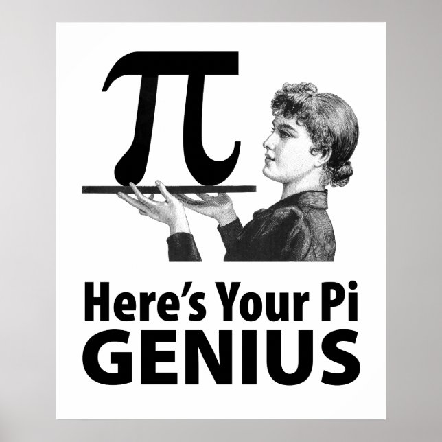 Pi Number Humor Poster (Front)