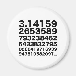 Pi number magnet