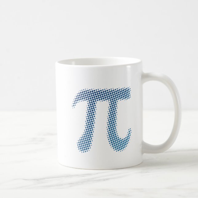 Pi Number Symbol Coffee Mug (Right)