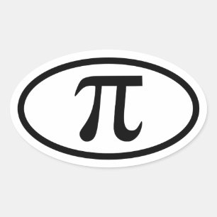 Pi Oval Sticker