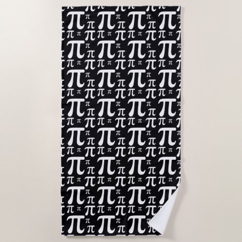 Pi Pattern Beach Towel