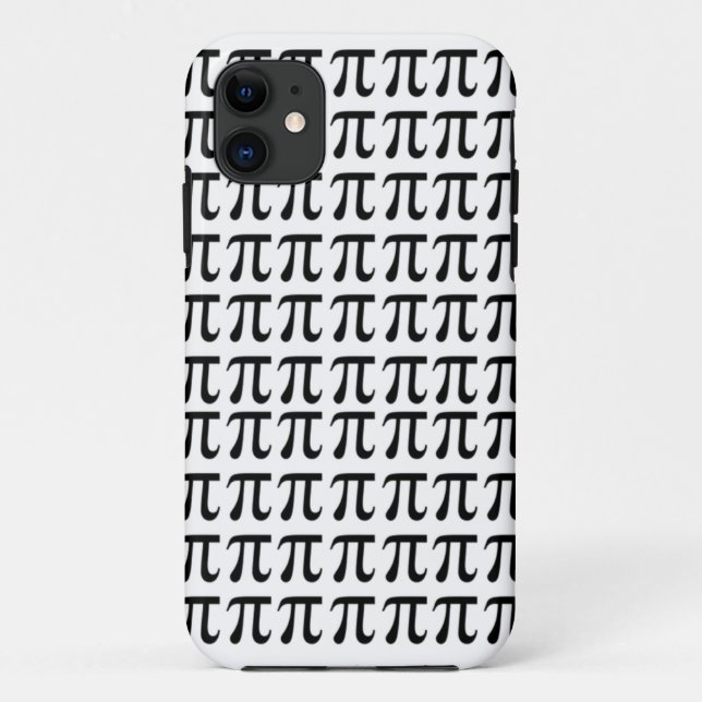 Pi Pattern Black Case-Mate iPhone Case (Back)