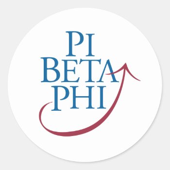 Pi Phi Logo Classic Round Sticker by pibetaphi at Zazzle
