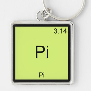 Pi - Pi Funny Math Element Chemistry T-Shirt Keychain
