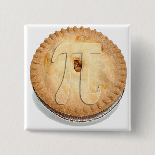 PI PIE CRUST! Cutie Pie - Celebrate Pi Day! π Pinback Button