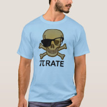 Pi Pirate Funny Math Geometry T-Shirt Nerd Geek