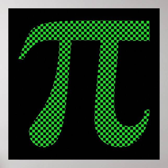 PI Pixel Checkerboard Poster (Front)