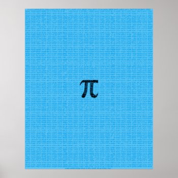 Pi Poster by jetglo at Zazzle