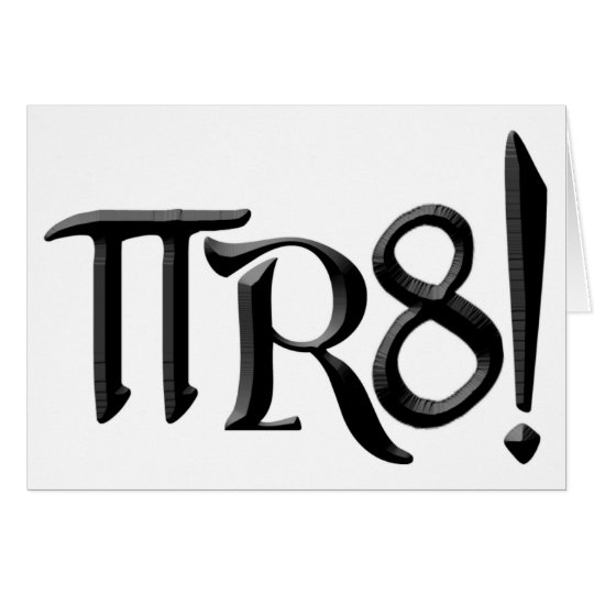 PI R8 - PIRATE SPELLED THE GEEK WAY CARD
