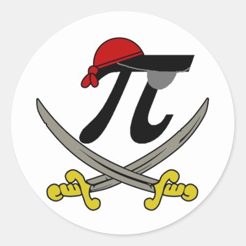 Pi _ Rate Classic Round Sticker