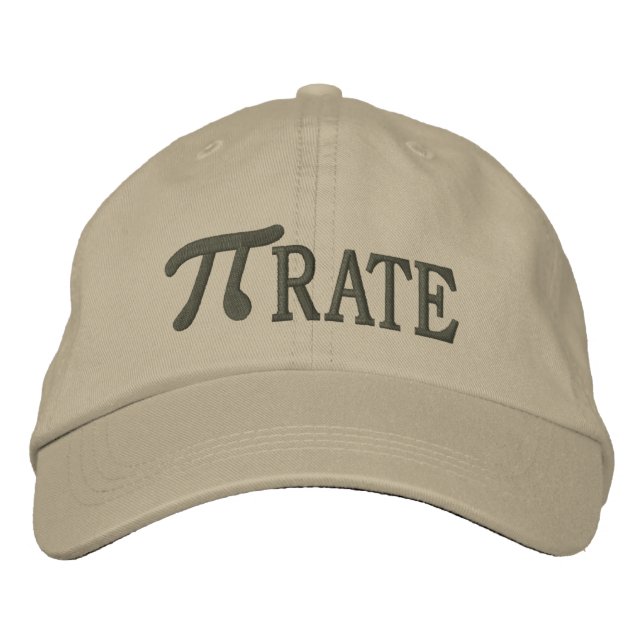 Pi... RATE Embroidered Baseball Cap (Front)