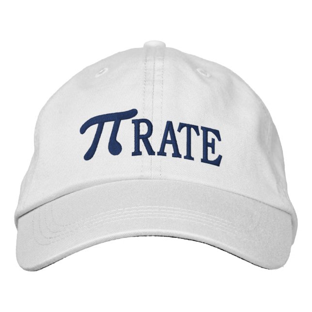 Pi... RATE Embroidered Baseball Cap (Front)