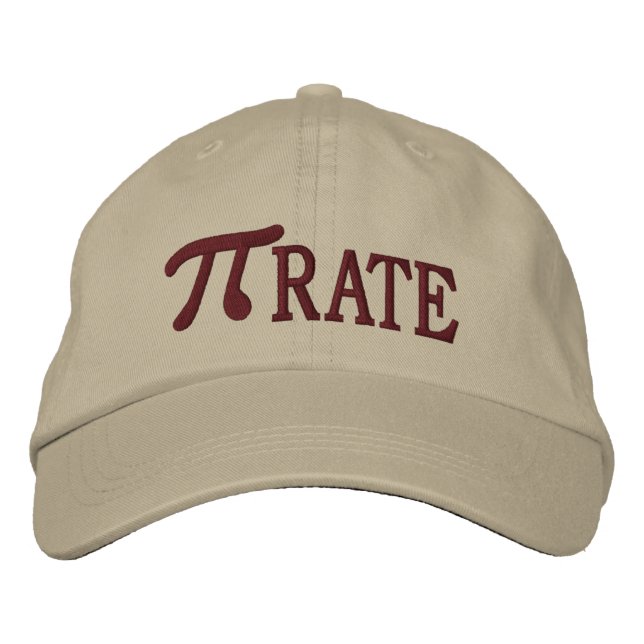 Pi... RATE Embroidered Baseball Cap (Front)
