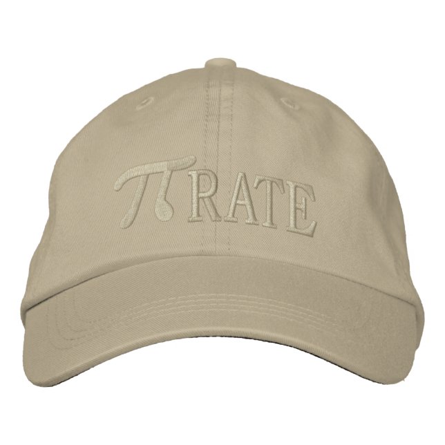 Pi... RATE Embroidered Baseball Hat (Front)