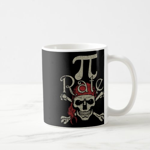 Pi Rate March 14 Pirate 314 Distressed Pi_rate  Coffee Mug