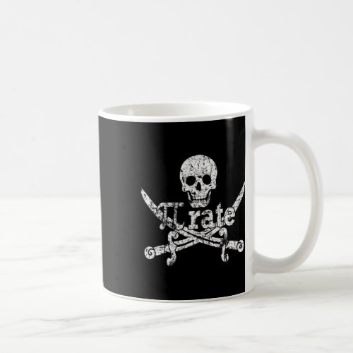 Pi Rate March 14 Pirate 314 Funny Math Distressed Coffee Mug