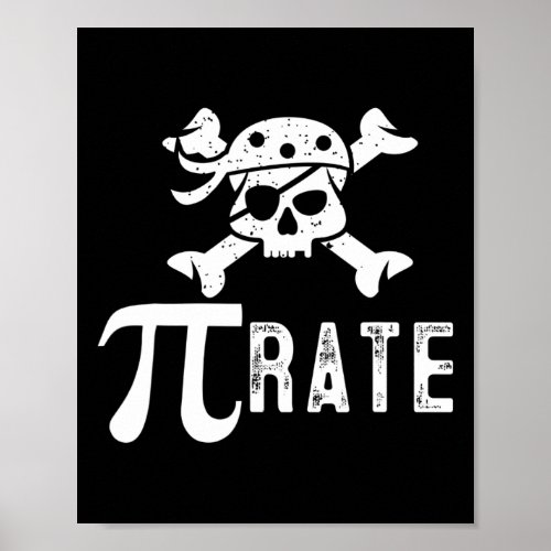 Pi Rate Pi Day Pi Pirate Math Teacher Student  Poster