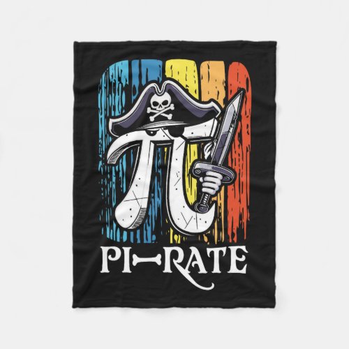 Pi Rate Pirate Pi Day Math Teacher Mathematics Ret Fleece Blanket