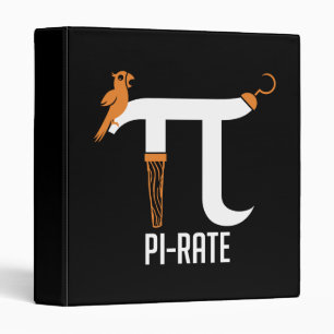 Pi-Rate Symbol 3 Ring Binder