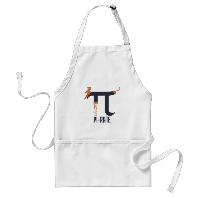 Pi-Rate Symbol Adult Apron (Front)