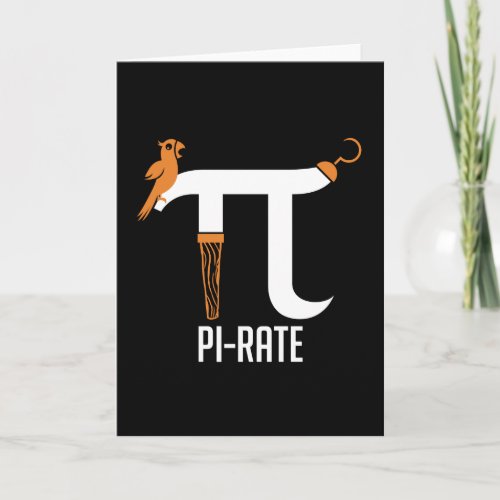 Pi rate symbol card