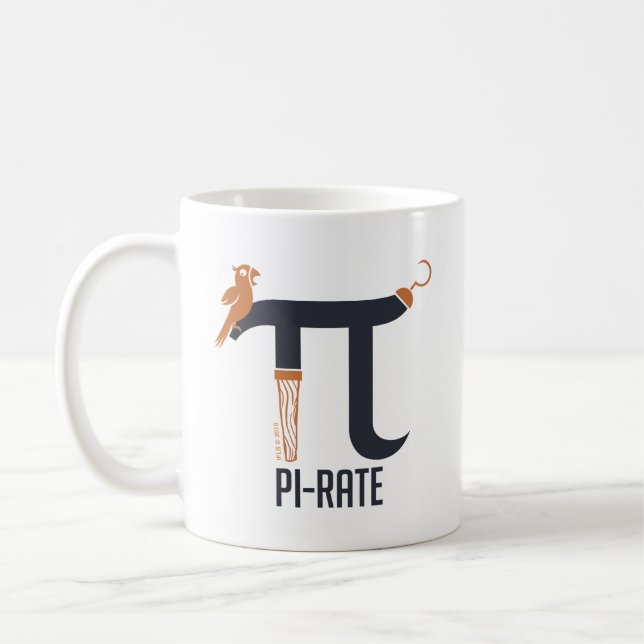 Pi-Rate Symbol Coffee Mug (Left)