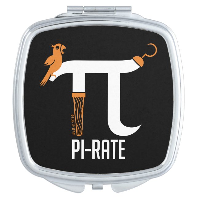 Pi-Rate Symbol Compact Mirror (Front)