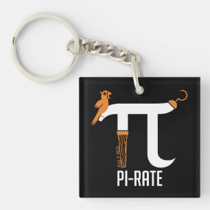 Pi-Rate Symbol Keychain