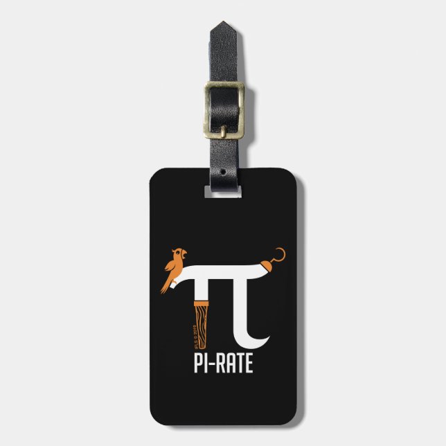 Pi-Rate Symbol Luggage Tag (Front Vertical)