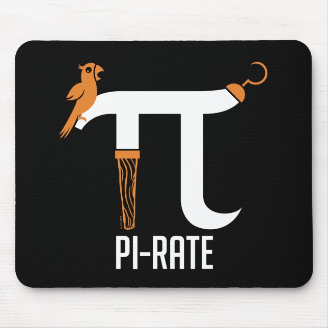 Pi-Rate Symbol Mouse Pad (Front)