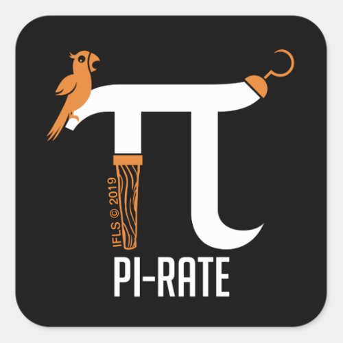 Pi_Rate Symbol Square Sticker