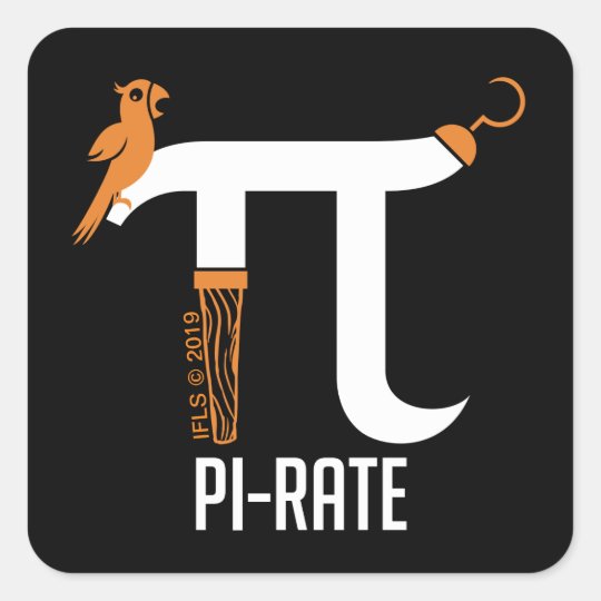 PiRate Symbol Square Sticker