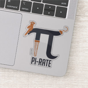 Pi-Rate Symbol Sticker