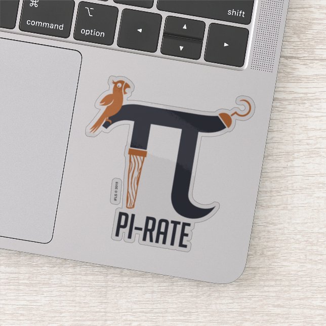 Pi-Rate Symbol Sticker (Detail)