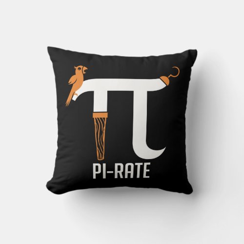 Pi_Rate Symbol Throw Pillow