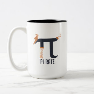 Pi-Rate Symbol Two-Tone Coffee Mug