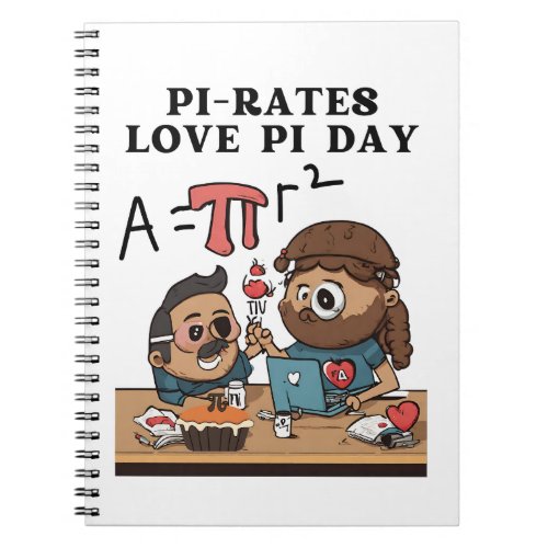 Pi_rates Love Pi Day Notebook