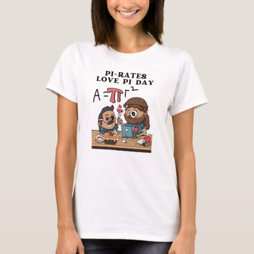 Pi_rates Love Pi Day T_Shirt