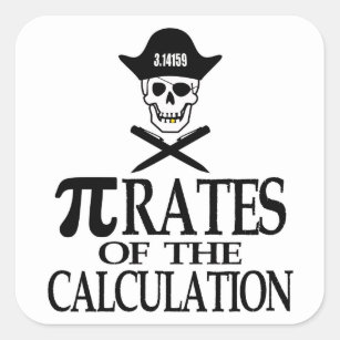 Pi-Rates of the Calculation Square Sticker