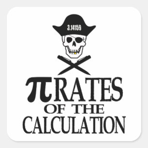 Pi-Rates of the Calculation Square Sticker