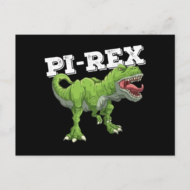 Pi Rex Day Dinosaur Math Mathematics Postcard (Front)