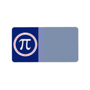 Pi Ring on Navy Blue Label